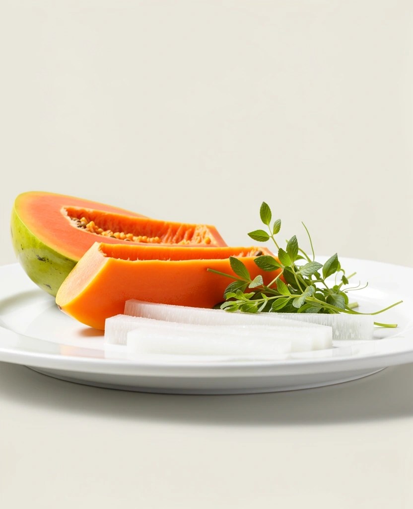 Variedad de vegetales y frutas frescas